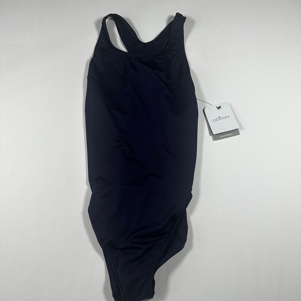 Dolfin Ocean Solid Performance Back Swimsuit 40 NWT